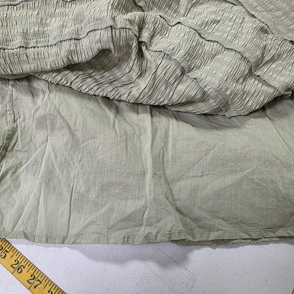 Tularosa Frankie Midi Dress Size XS Tiered Smocked Green Fairy Grunge Boho Bow - Picture 6 of 13